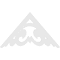 Ekena Millwork Pitch Preston Architectural Grade PVC Gable Pediment, 36"W x 21"H x 1"P (14/12) GPP036X021X100PRE - alternate 4